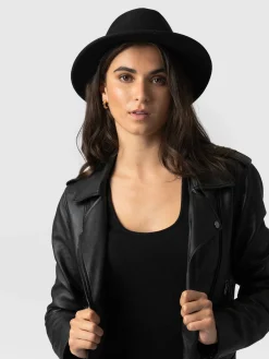 Ramona Studded Hat - Black