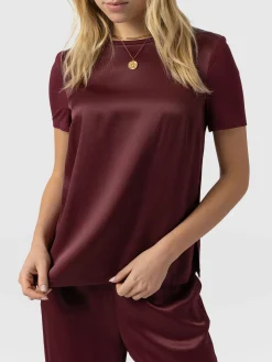 Rayner Contrast Tee - Maroon