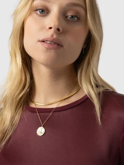 Rayner Contrast Tee - Maroon