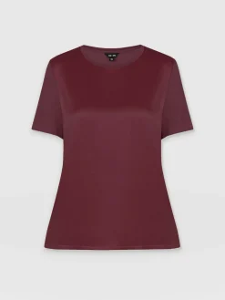 Rayner Contrast Tee - Maroon