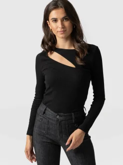 Reveal Tee Long Sleeve - Black