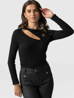 Reveal Tee Long Sleeve - Black