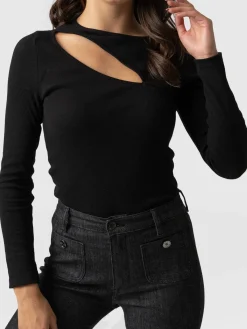 Reveal Tee Long Sleeve - Black