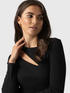 Reveal Tee Long Sleeve - Black