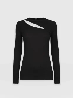 Reveal Tee Long Sleeve - Black