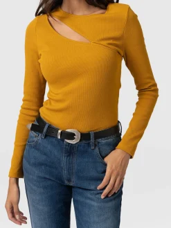 Reveal Tee Long Sleeve - Ochre