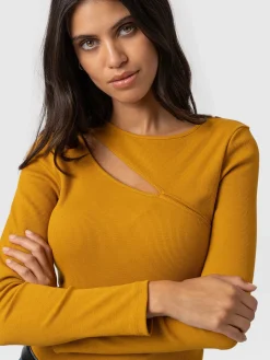 Reveal Tee Long Sleeve - Ochre