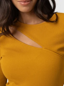 Reveal Tee Long Sleeve - Ochre