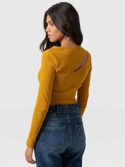 Reveal Tee Long Sleeve - Ochre