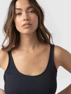 Rib Cami - Navy