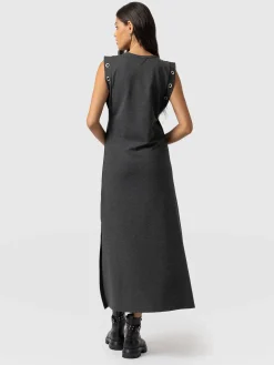 Rowan Dress - Charcoal Eyelet