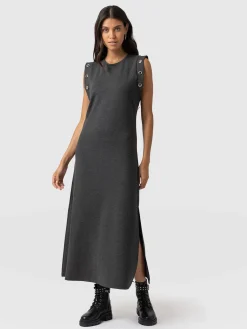 Rowan Dress - Charcoal Eyelet