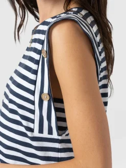 Rowan Tee - Navy Stripe