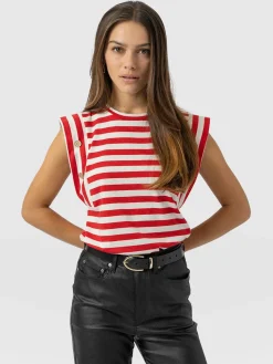 Rowan Tee - Red Stripe