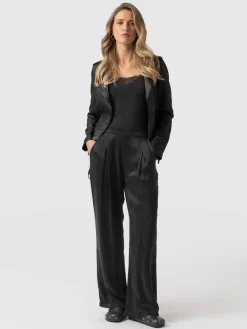 Rowan Wide Leg Pant - Black