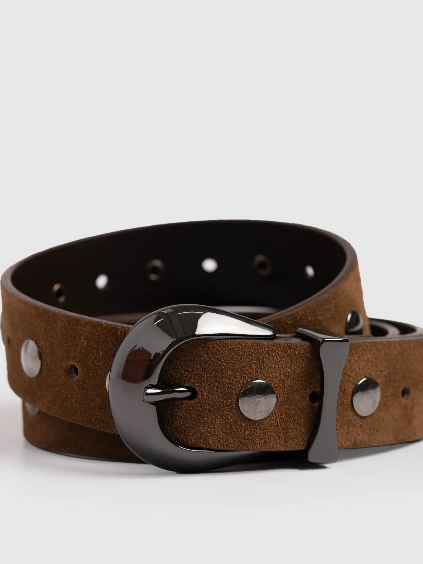 Roxie Studded Belt - Camel