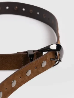Roxie Studded Belt - Camel