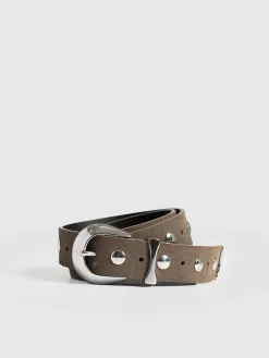 Roxie Studded Belt - Taupe