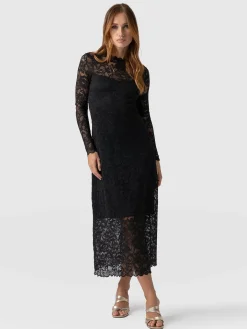 Runway Lace Dress - Black