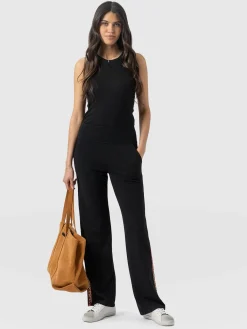 Runway Pant - Black Leopard