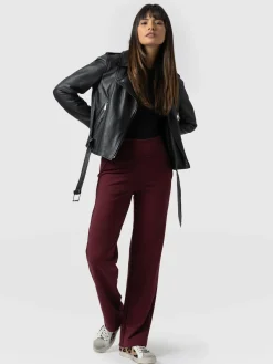 Runway Pant - Burgundy