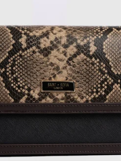 Rylee Cross Body Bag - Brown Snake