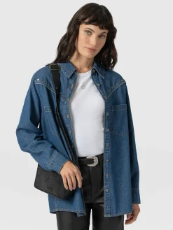 Sidney Denim Shirt - Mid Blue