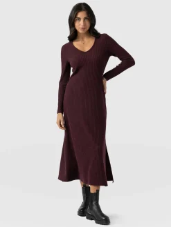 Sienna Dress - Burgundy