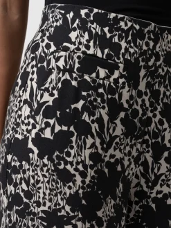 Sienna High Waisted Pant - Black Cream Floral