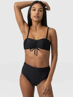 Skye Bandeau Bikini Top - Black