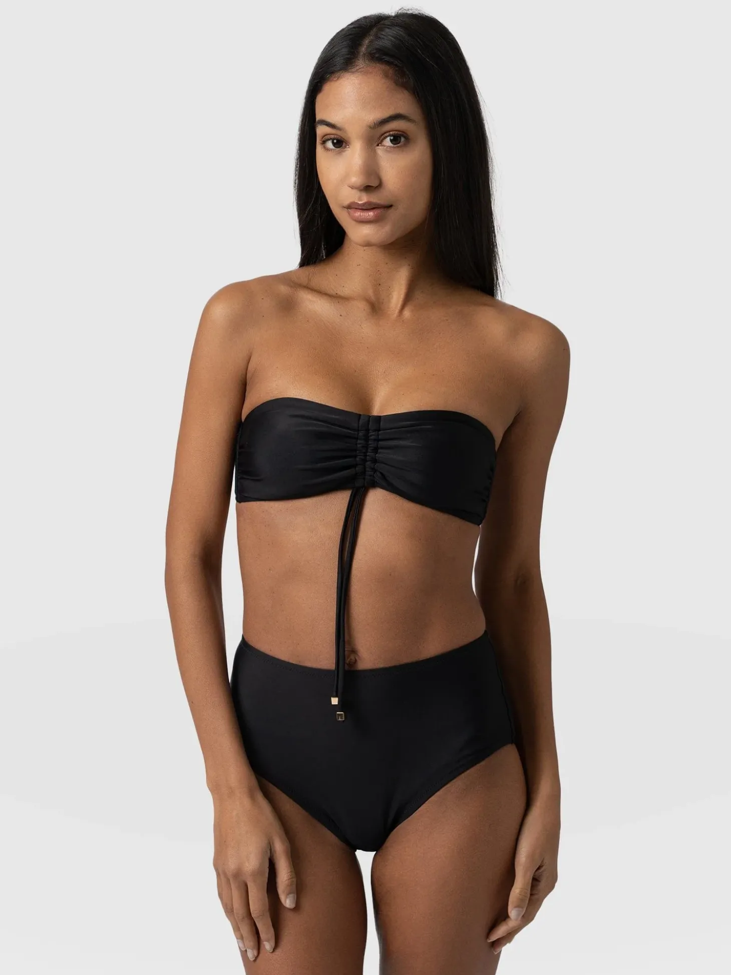 Skye Bandeau Bikini Top - Black