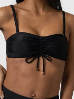Skye Bandeau Bikini Top - Black