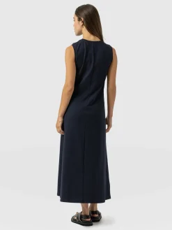 Sleeveless Runway Maxi Dress - Navy