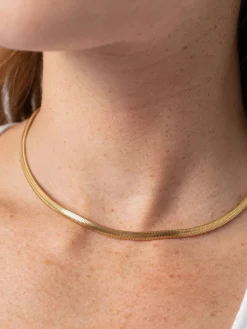 Snake Chain Necklace- Gold