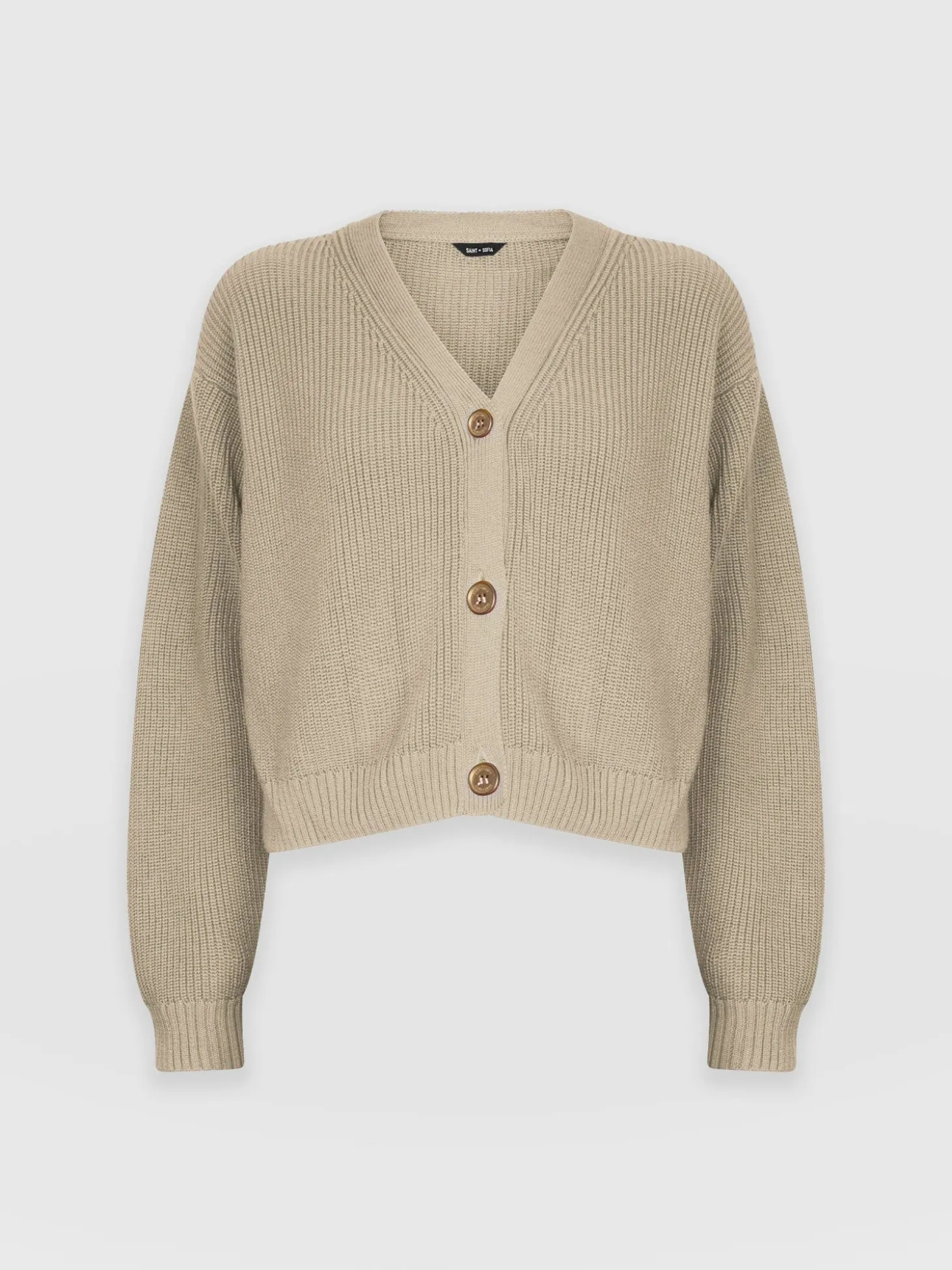 Soho Crop Cardigan - Beige