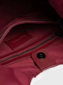 Soho Shoulder Tote Bag - Burgundy