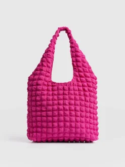 Soho Shoulder Tote Bag - Fuchsia Pink