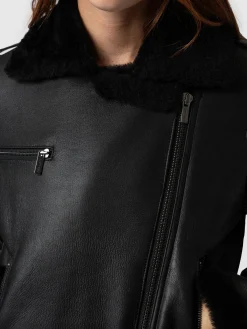 Spitfire Shearling Jacket - Black