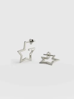 Star Earrings - Silver