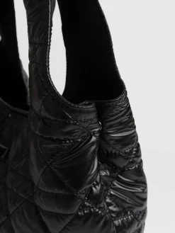 Stella Shoulder Tote Bag - Gloss Black