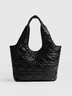Stella Shoulder Tote Bag - Gloss Black