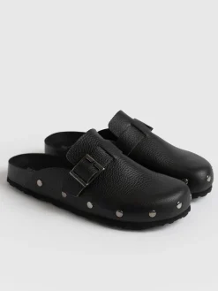 Studded Clogs - Black