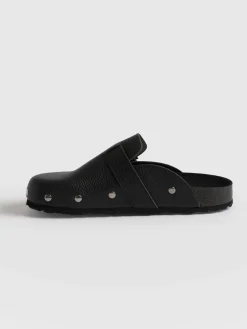 Studded Clogs - Black