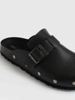 Studded Clogs - Black