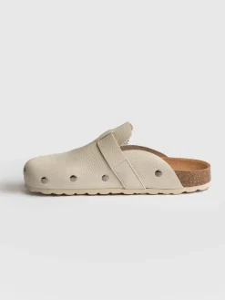 Studded Clogs - Cream