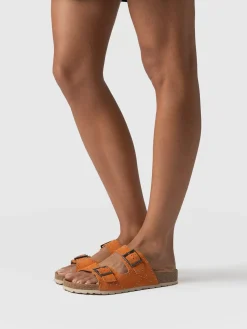 Studded Sutton Slides - Orange