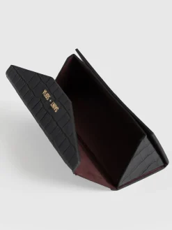 Sunglasses Case - Black Croc