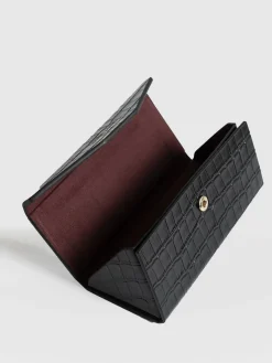 Sunglasses Case - Black Croc