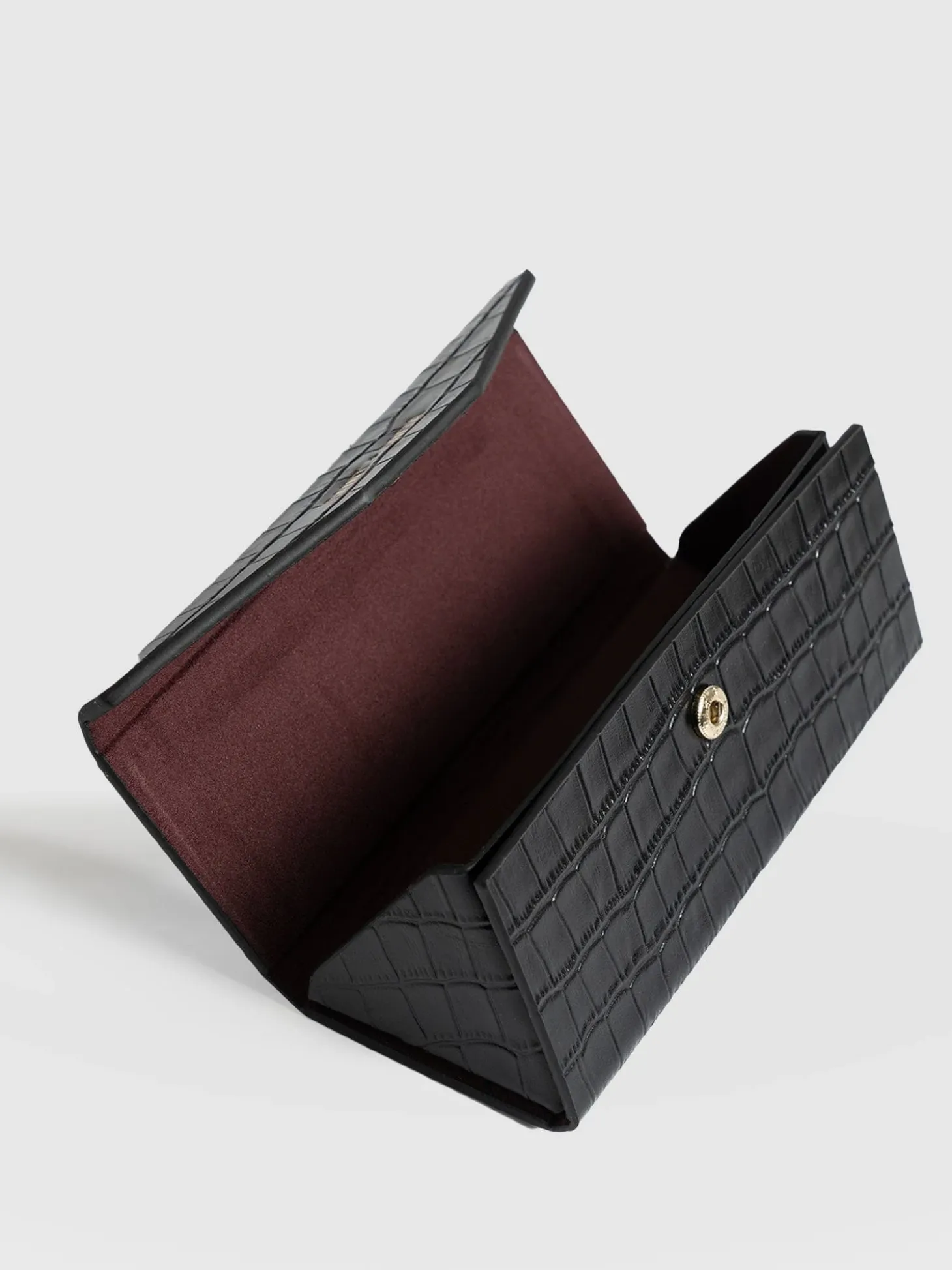 Sunglasses Case - Black Croc