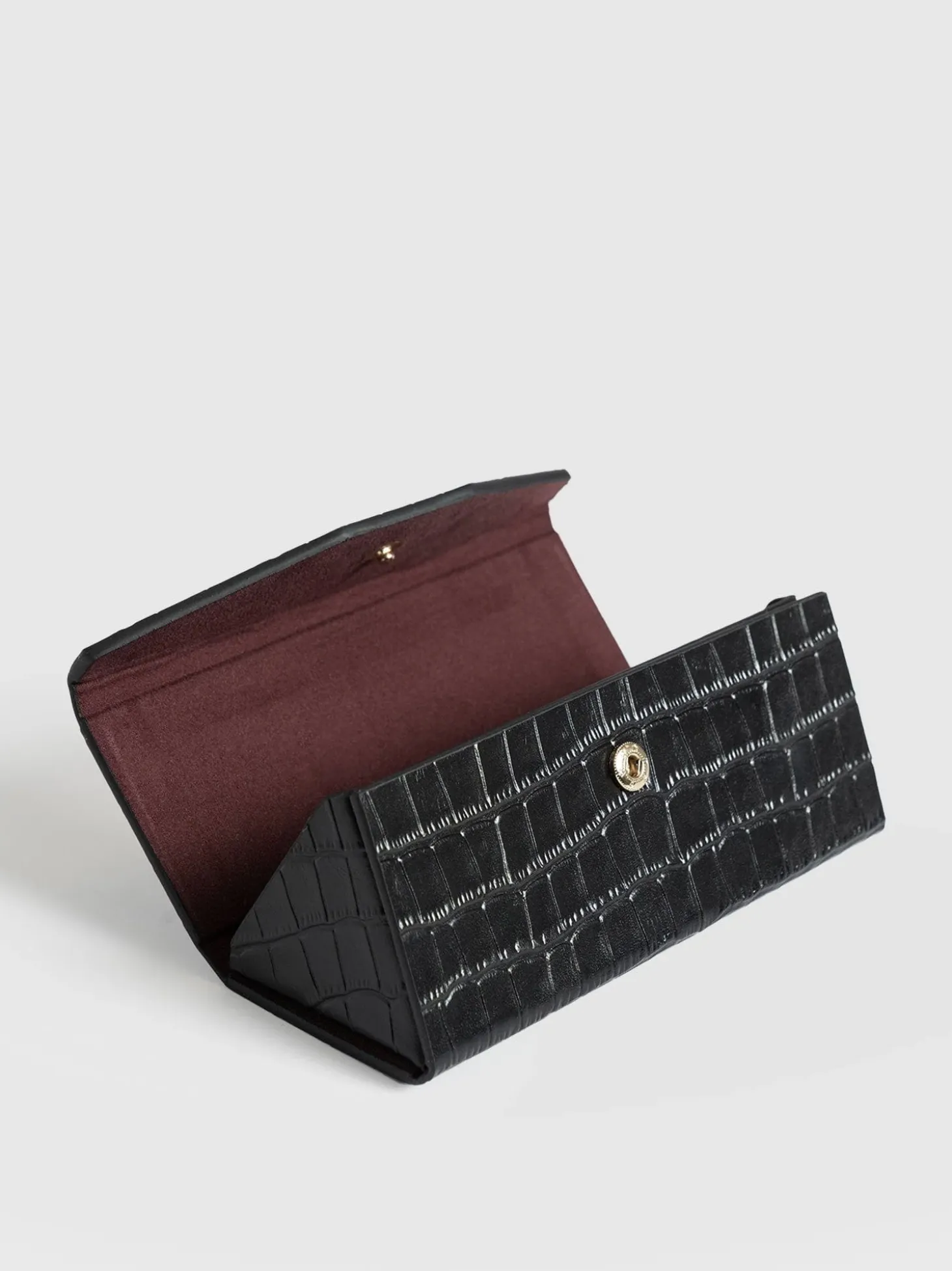 Sunglasses Case - Black Croc